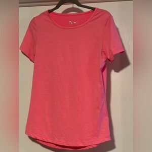 ZYIA Pink Striped Short Sleeve Tee